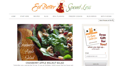 Desktop Screenshot of eatbetterspendless.com